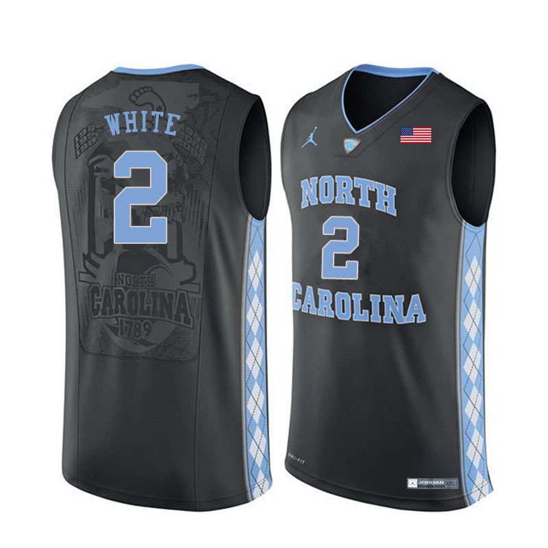 Men #2 Coby White North Carolina Tar Heels College Basketball Jerseys Sale-Black - Click Image to Close